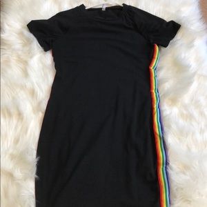 American apparel Rainbow detail tight dress